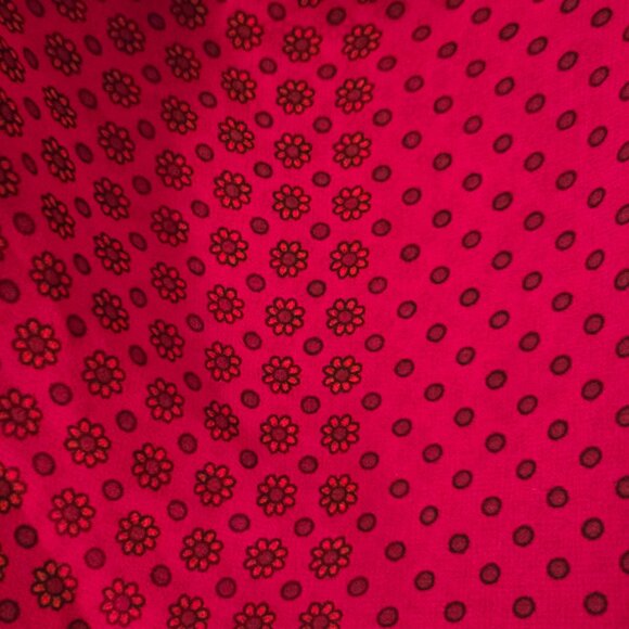 Vintage CAbi Brilliant Blouse Fuchsia Floral Sleeveless Top Style 983 Size L - Picture 3 of 5